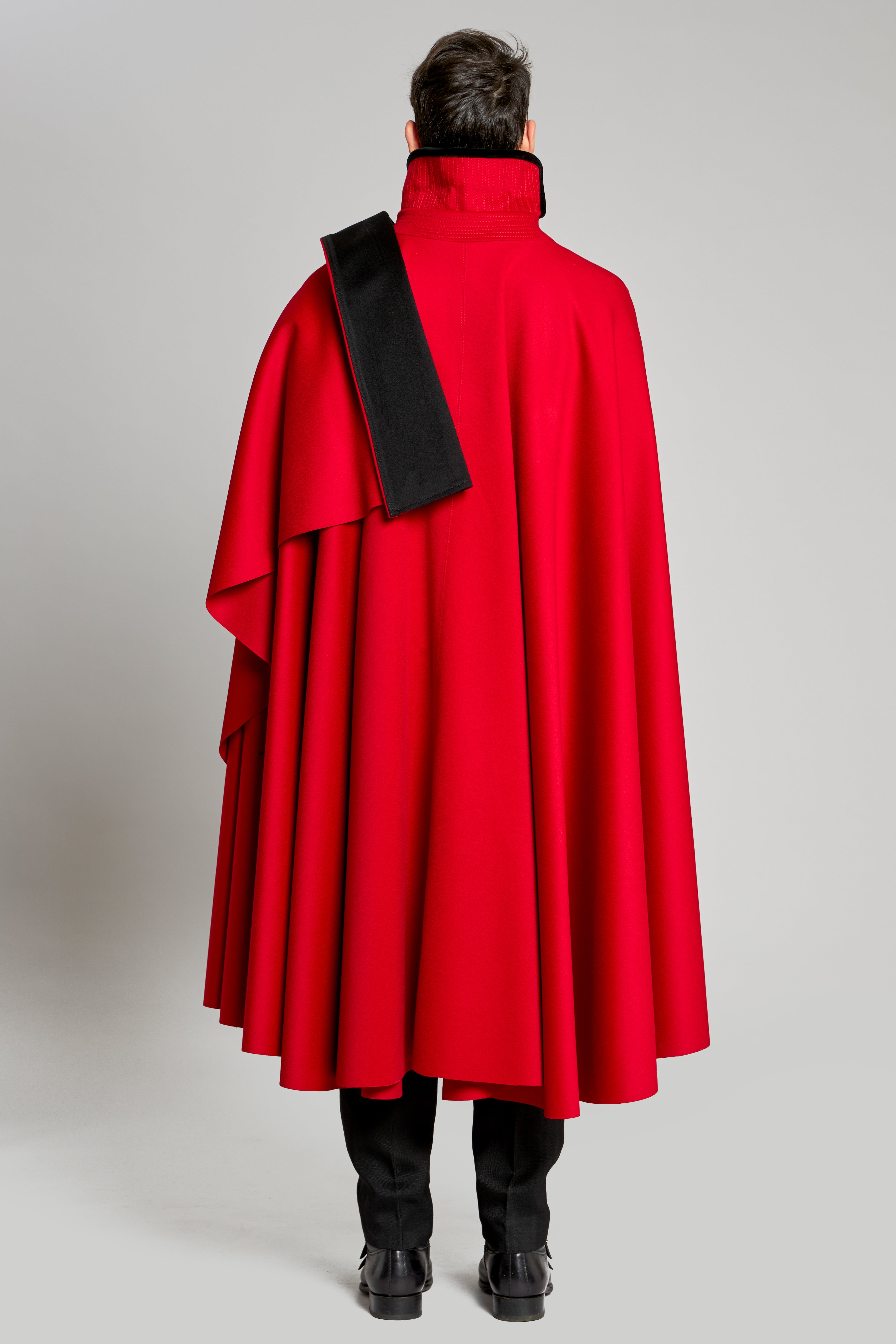 Ambasciata in tessuto Velour Loro Piana Red