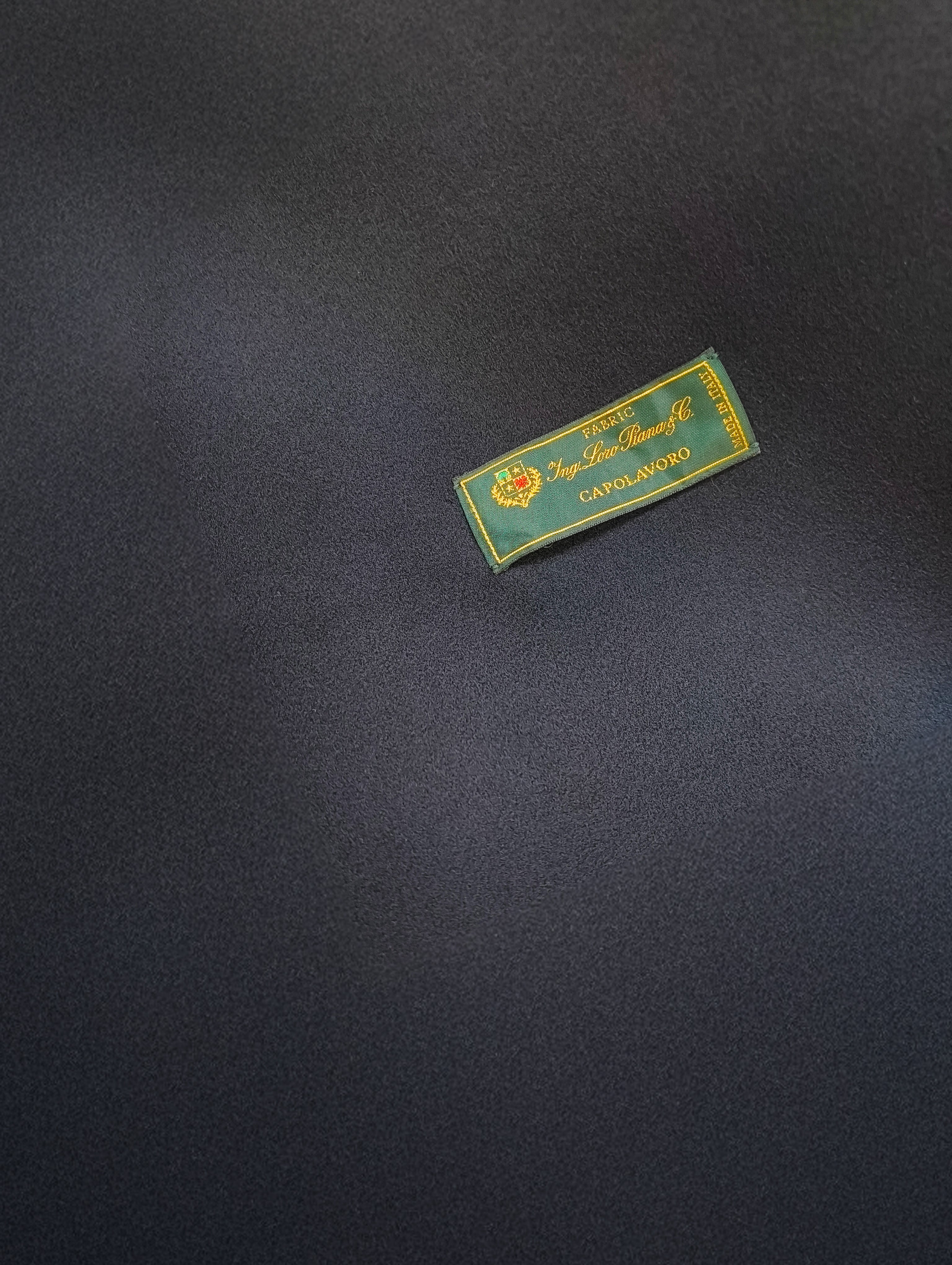 Hepburn in tessuto Velour Loro Piana Dark Blue