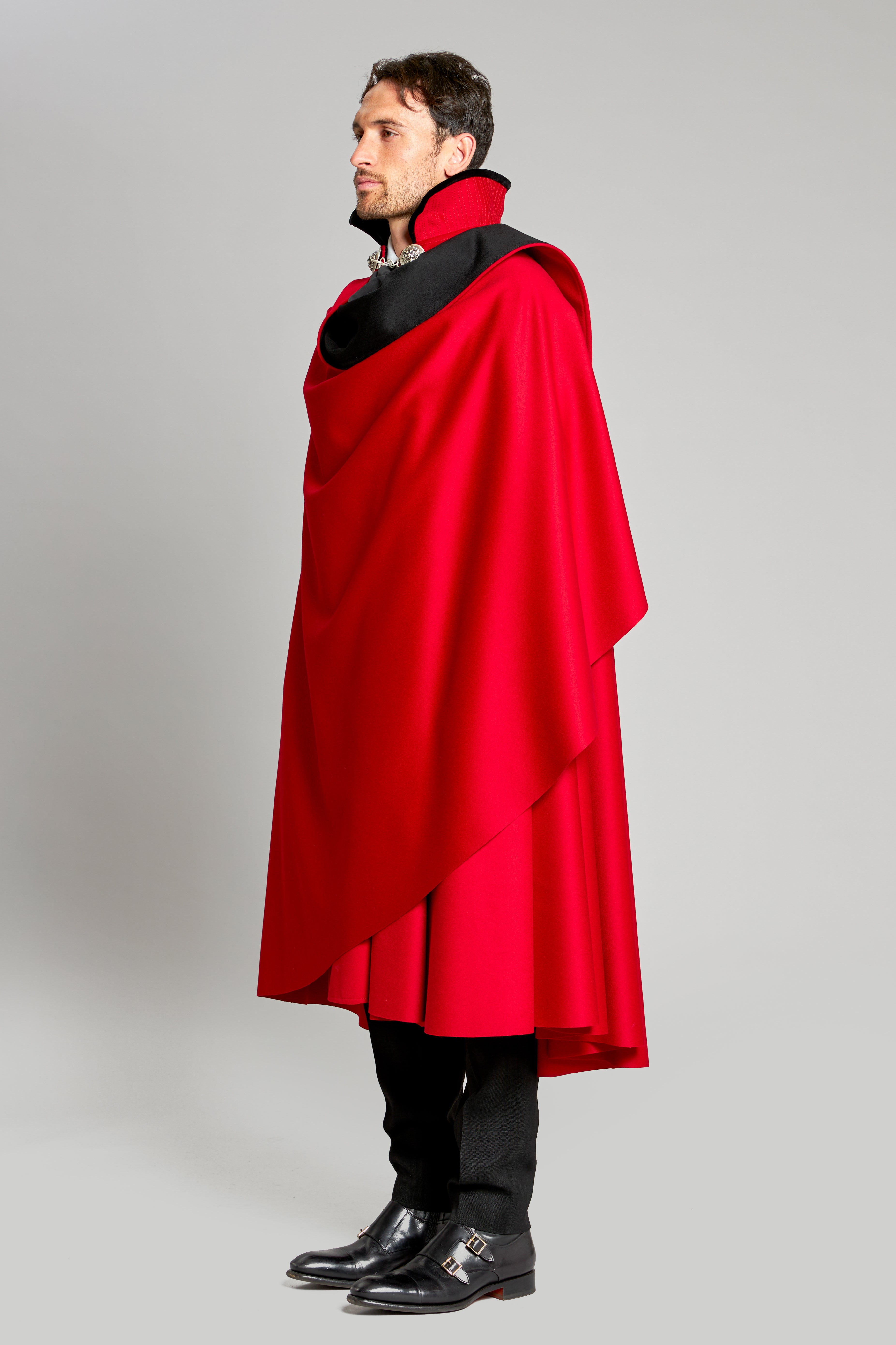 Ambasciata in tessuto Velour Loro Piana Red