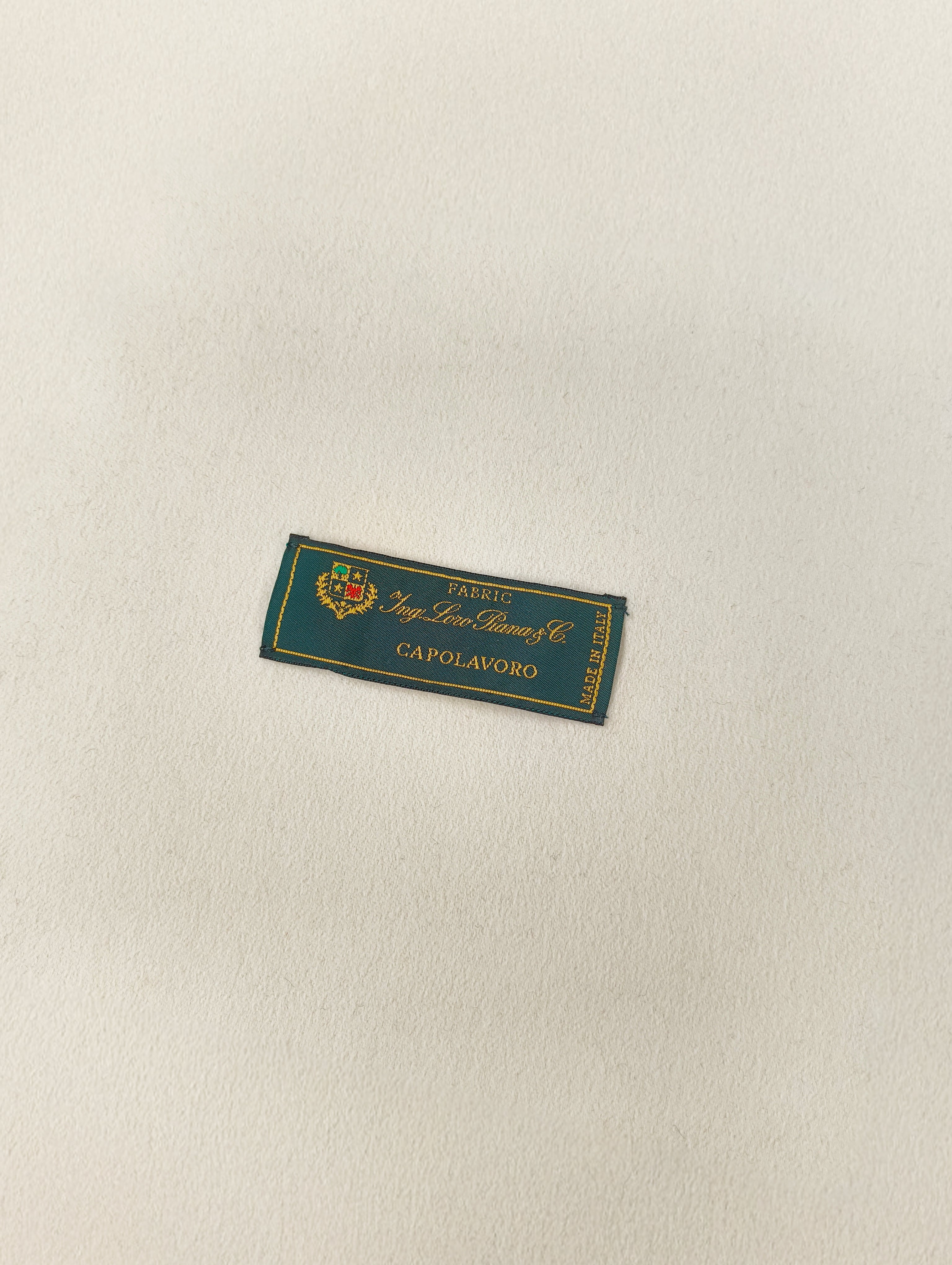 Hepburn in tessuto Velour Loro Piana White